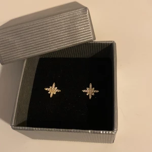 Helt nya örhängen  - Helt nya örhängen i giftbox. Aldrig använda. Guldfärgade med kristallplätering