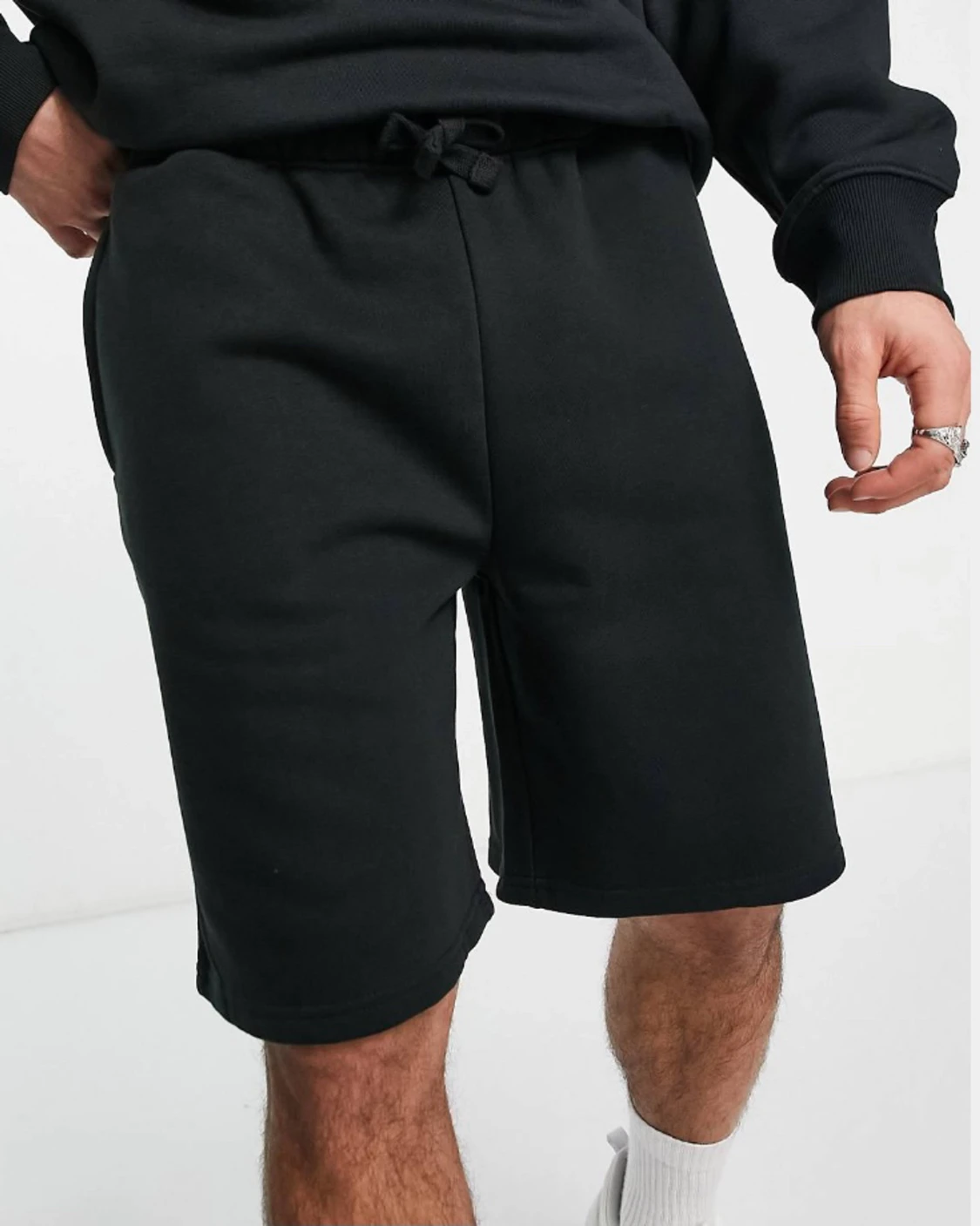 Topman - Svarta shorts i oversize - 90