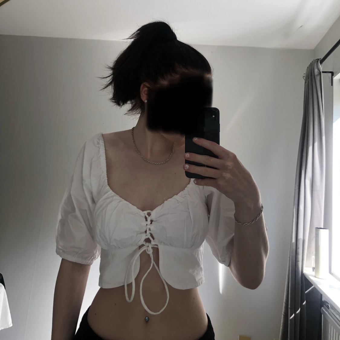 Vit sommar topp  - 90