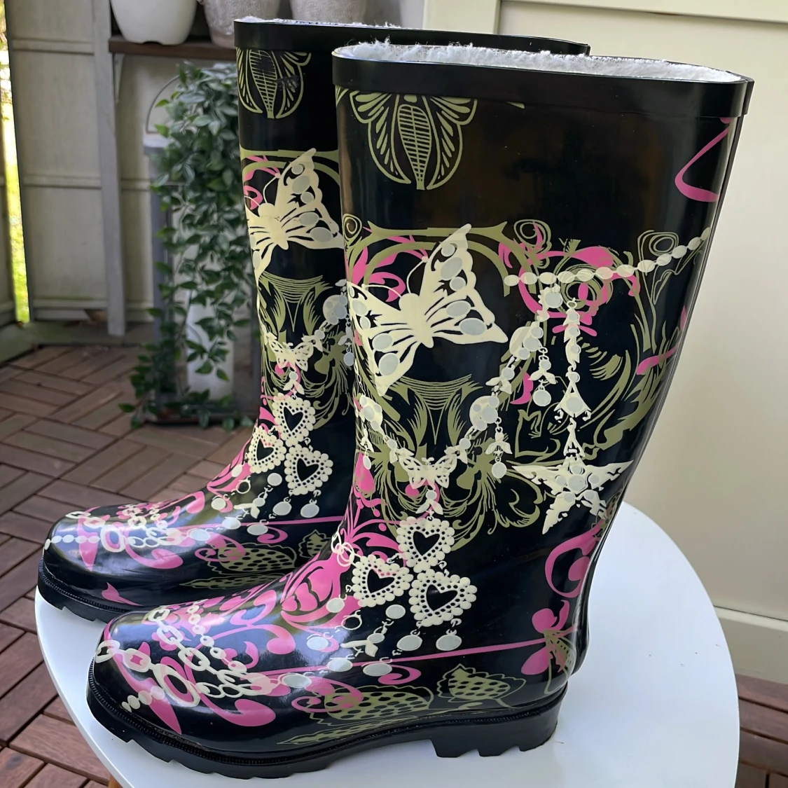 Fodrade gummistövlar stl 36