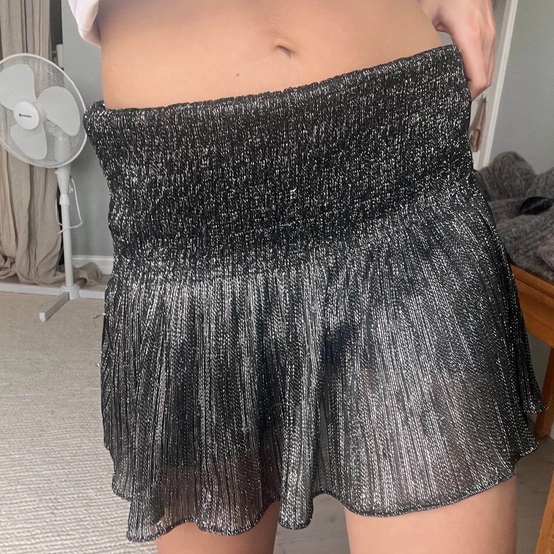 Mini glitterkjol - 91