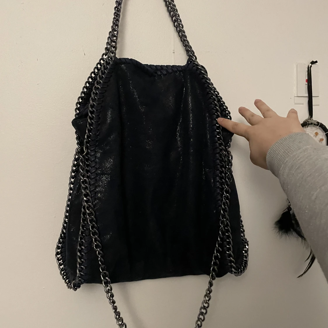 Mörkblå stella liknande väska - 91