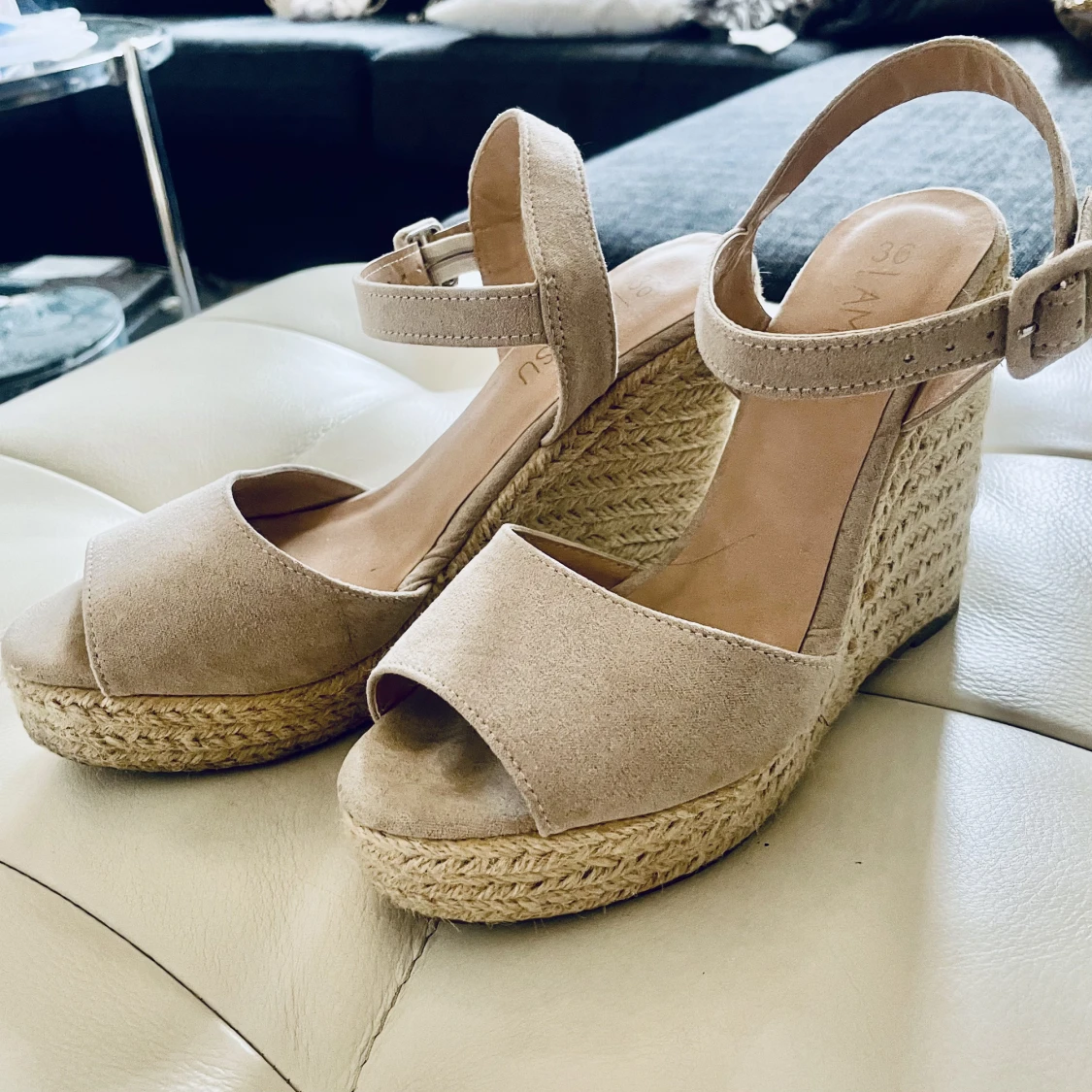 Kilklackar Beige Mocka stl 36