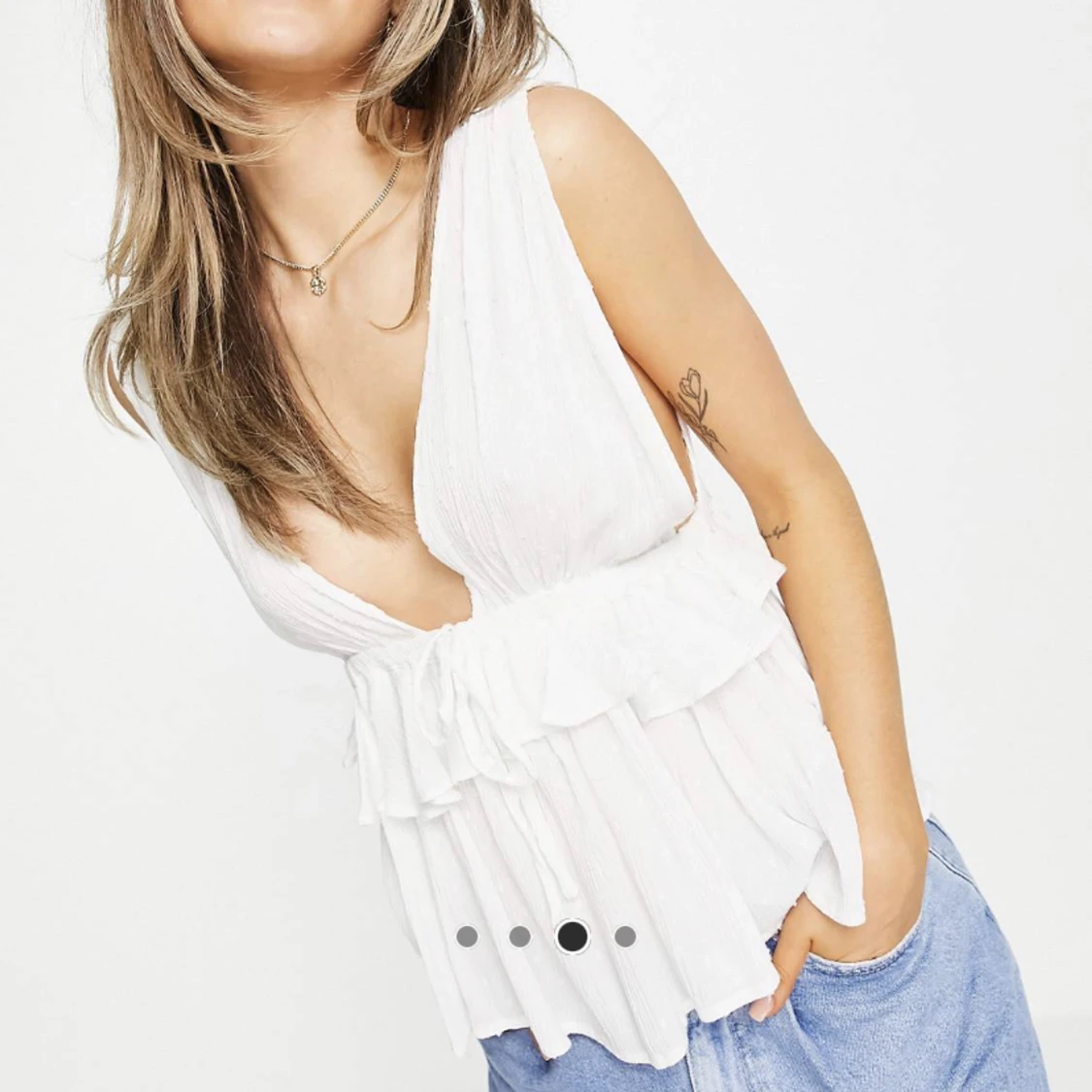 Vit topp i strl 34 - 90