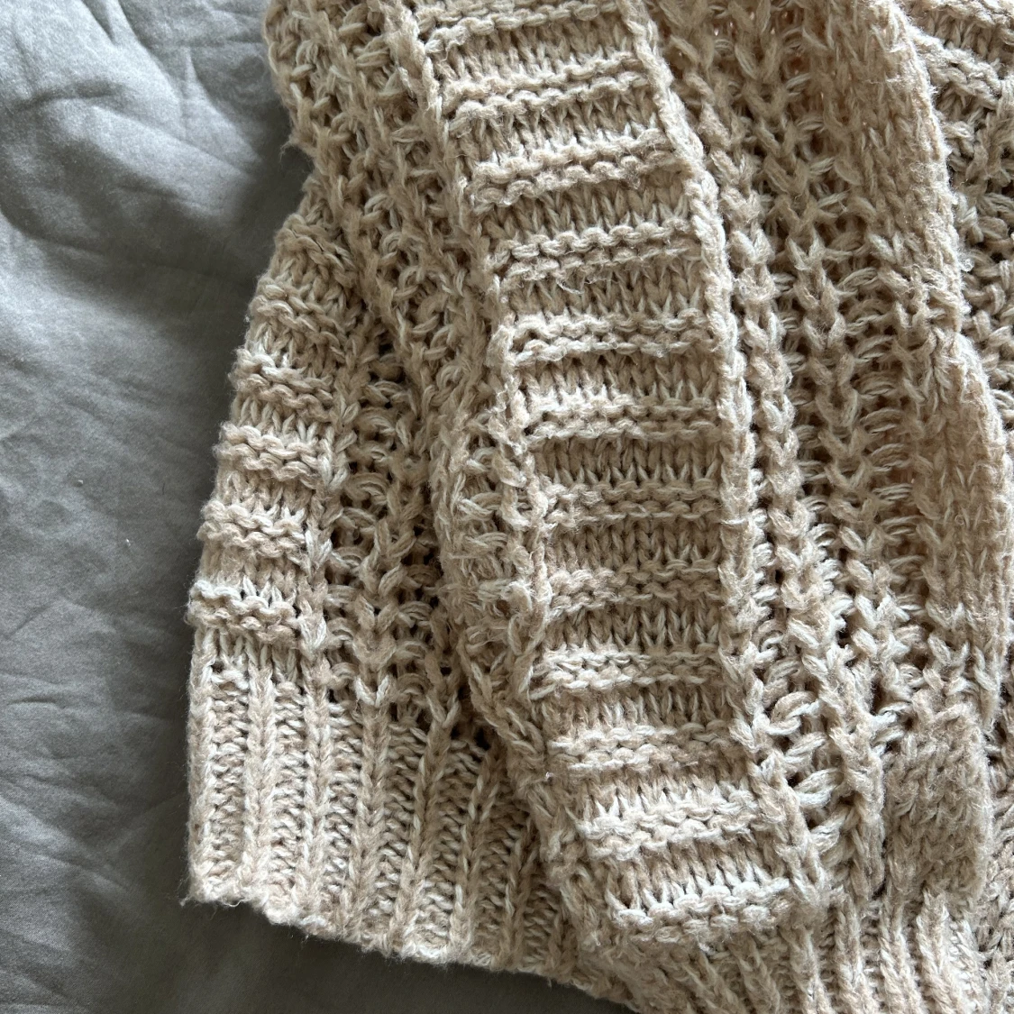 Beige/rosa stickad tröja - 91