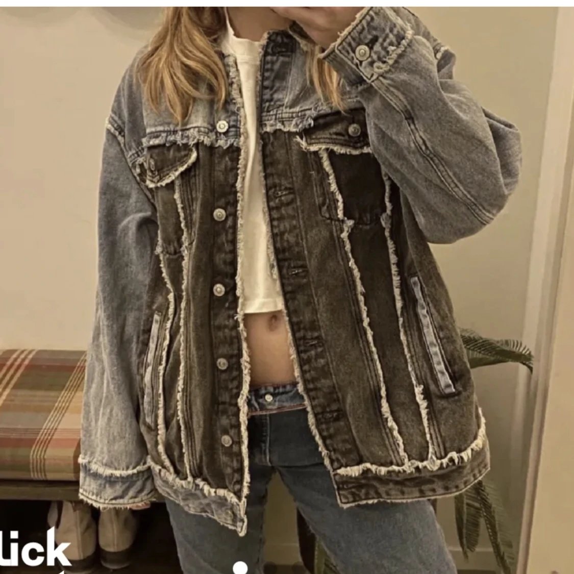 Hm jeans jacka  - 90