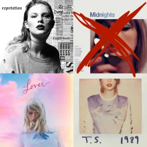 Taylor Swift vinyler  - säljer olika Taylor Swift vinyler! säljer endast för att de spelas aldrig längre hos mig. Inte spelade mer än 5 gånger. Bra skick!  Reputation: 350kr  Lover: 399kr  1989: 260kr  Midnights: SÅLD. Hör av dig vid frågor/bilder på dem! 🙏🏻❣️