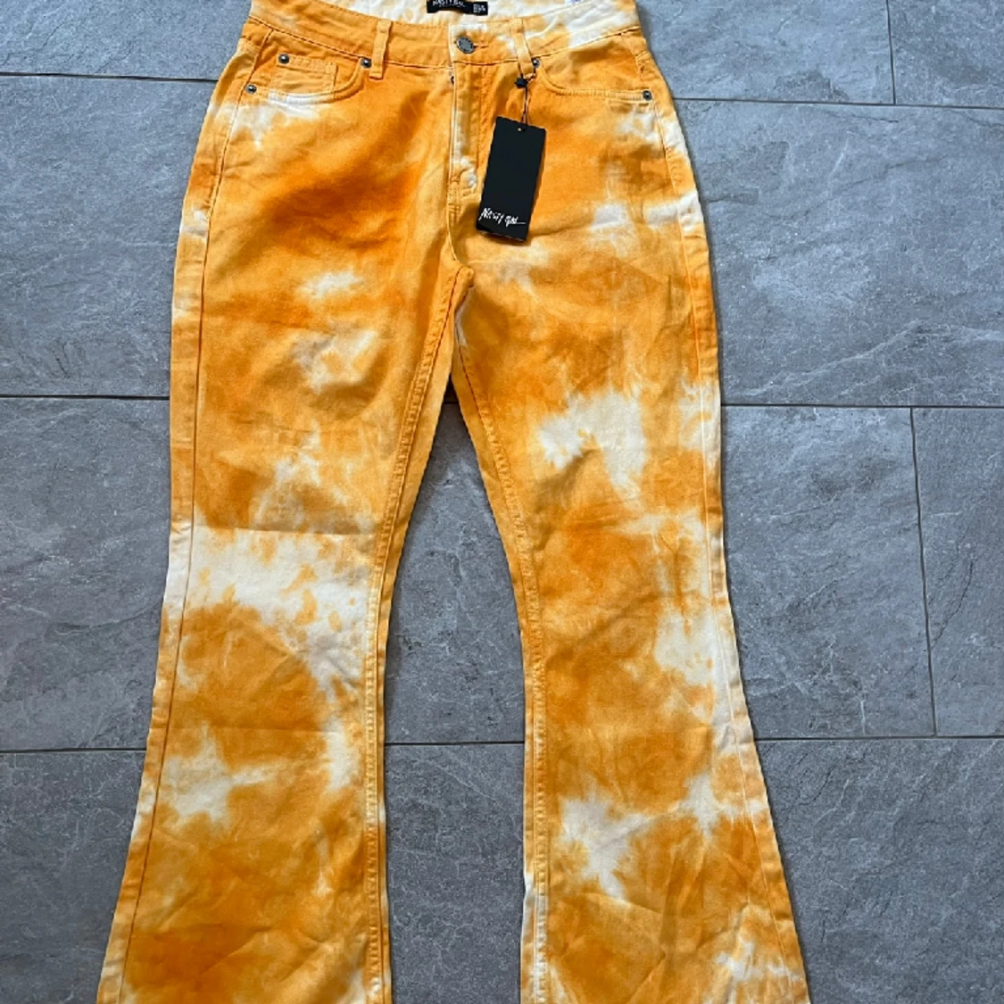 Färgglada Bootcut Jeans - 91