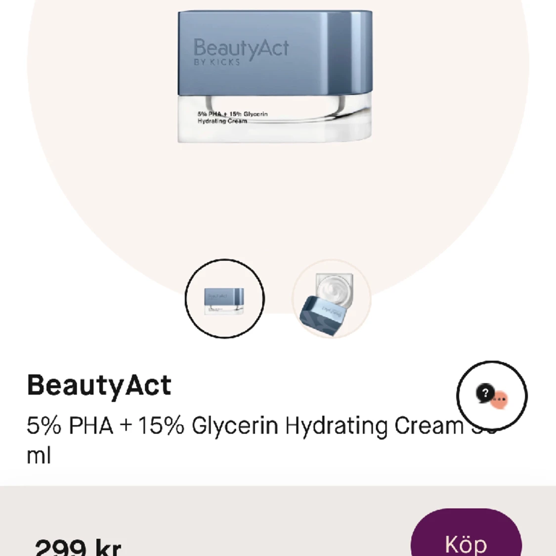 Beautyact hydrating cream