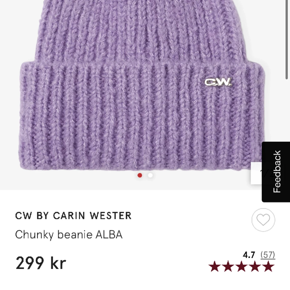 Lila mössa Carin Wester - 91