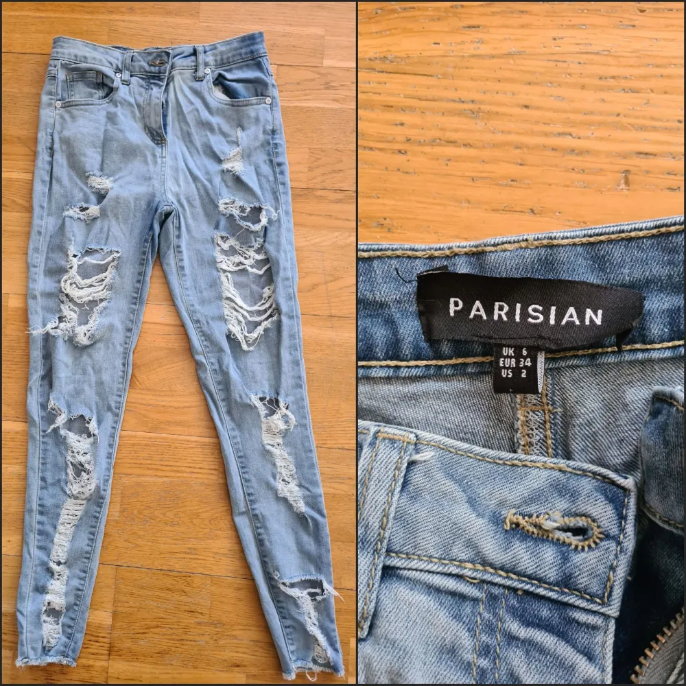 Ripped jeans från Parisian, strl 34. Jeans & Byxor.