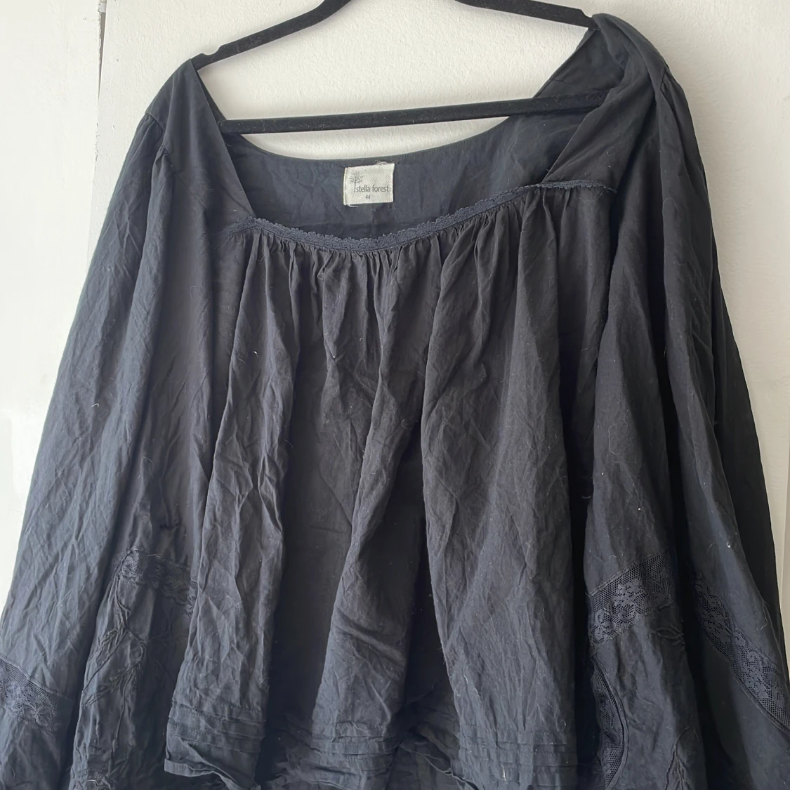 Blus med utsvängda armar - 90