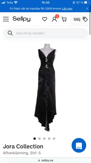 balklänning från Jora Collection - superfin balklänning från Jora Collection. köpt på sellpy. aldrig använd eftersom den inte passar mig särskilt bra. fint och skönt material och bra skick.