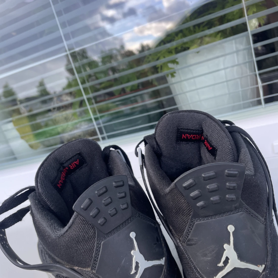 Jordan 4 Retro skor svart - 90