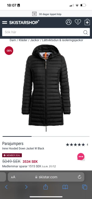 Parajumper  - Köpte förra året haft på mig en höst bara inga skador eller problem ( säljer för it min still längre ) priset kan sänkas 