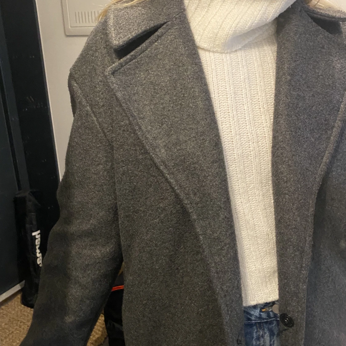 Kort grå kappa - 90