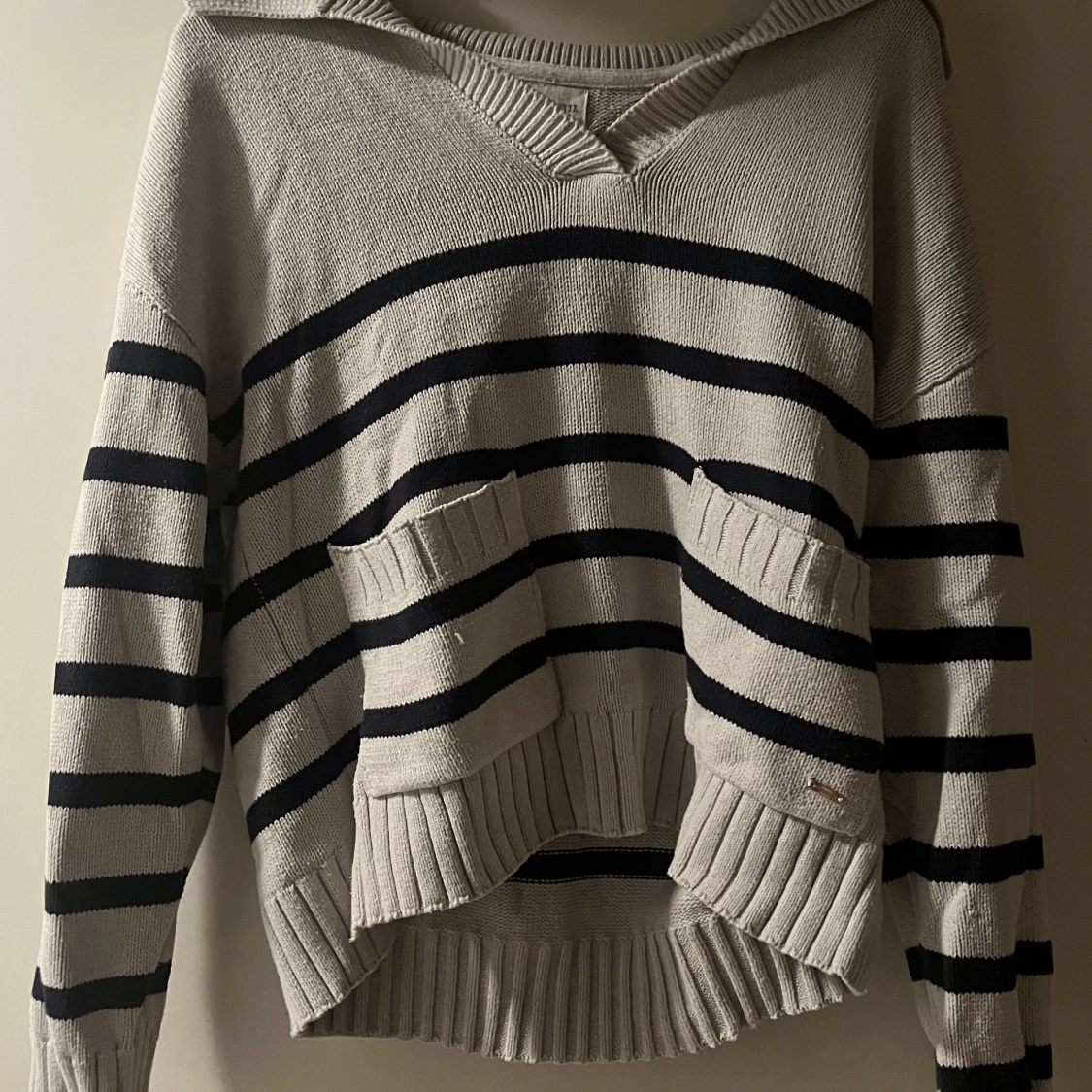 Randig långärmad tröja - 90