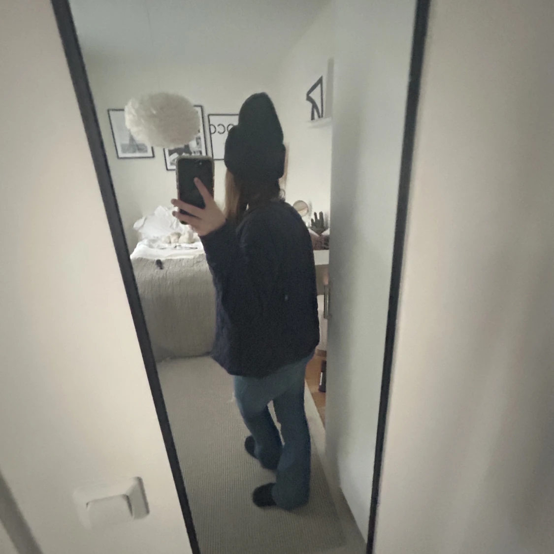 Mörkblå uniqlo jacka - 91