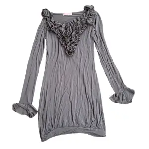 grå stretchig klänning köpt tidigt 2000-tal, passar xs-s!
