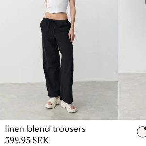 Svarta linnebyxor - Svarta linnebyxor från Ginatricot, oanvända med lappen kvar! Nypris 399