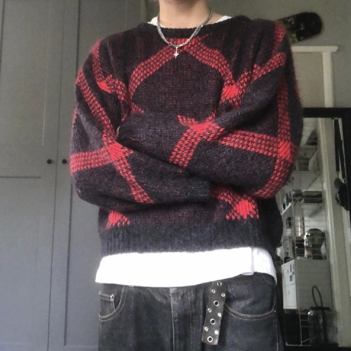 Vintage stickad tröja  - 91