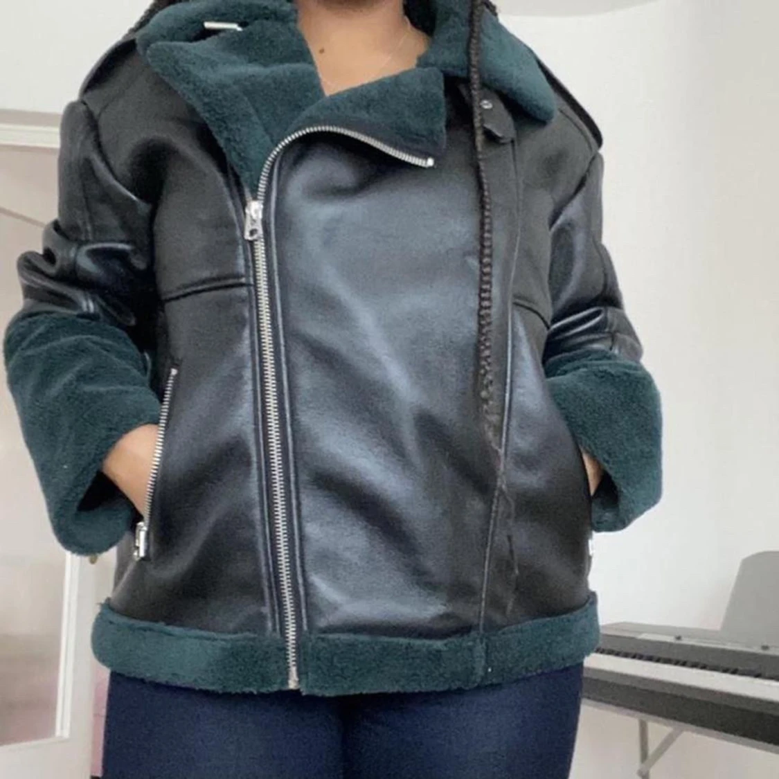 Läderjacka  - 90