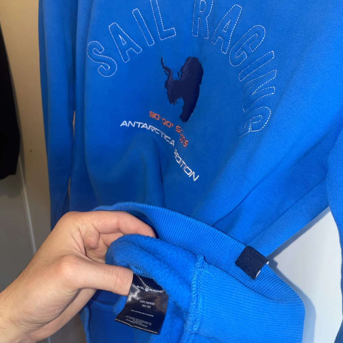 Sail Racing Sweatshirt tröja blå Antarctica Expedition blue - 91