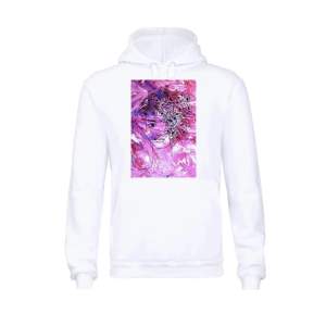 Säljer nu denna fina  hoddie i vit och med rosa konst på framsidan. Säljer pågrund av att jag inte får någon nytta av den. Storlek xs men passar också s. Använd 1 gång och inga fläckar. Ny pris 629. Och säljer den för 400kr frakten igår inte i priset.  