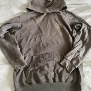 En grå brun hoodie. Har inte använt på ett tag 🙂