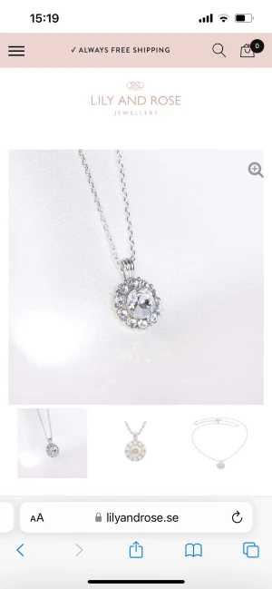 Lily and Rose - Sofia Necklace Crystal  - Halsband från Lily & Rose Sofia Crystal Necklace Se mer info bild 2 - text från www.lilyandrose.se