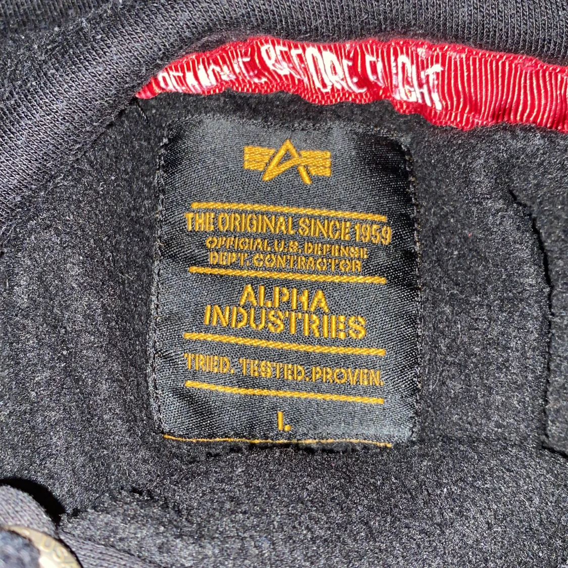 Alpha hoodie svart - 91