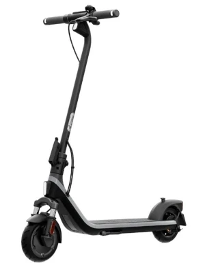 Svart elscooter med LED-ljus - Säljer en stilren svart elscooter med LED-ljus fram och bak, robust ram i metall och bred fotplatta för extra stabilitet. Scootern har stora hjul, handbroms och enkel display på styret. Perfekt för att ta sig runt i stan på ett smidigt sätt.