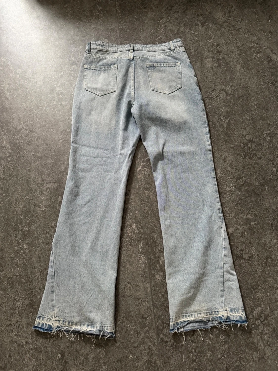 Ljusblå flared jeans  - 1