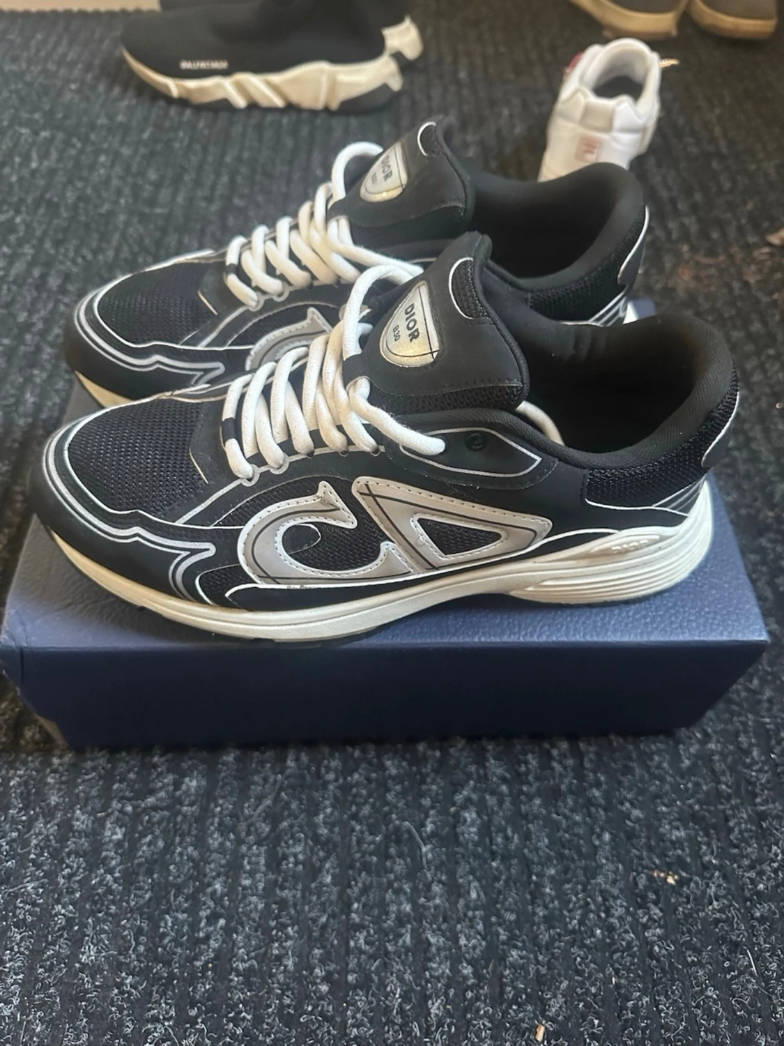 Svarta Dior B30 sneakers