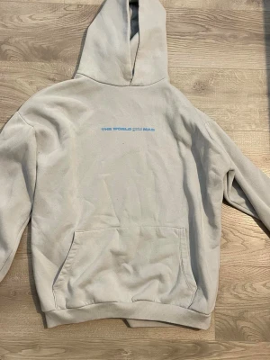 Grå hoodie  - Grå oversized hoodie med tryck på framsida & baksida. Storlek M. Små defekter så som slitage/nopprig annars fint skick. Skriv vid intresse eller frågor 🤍