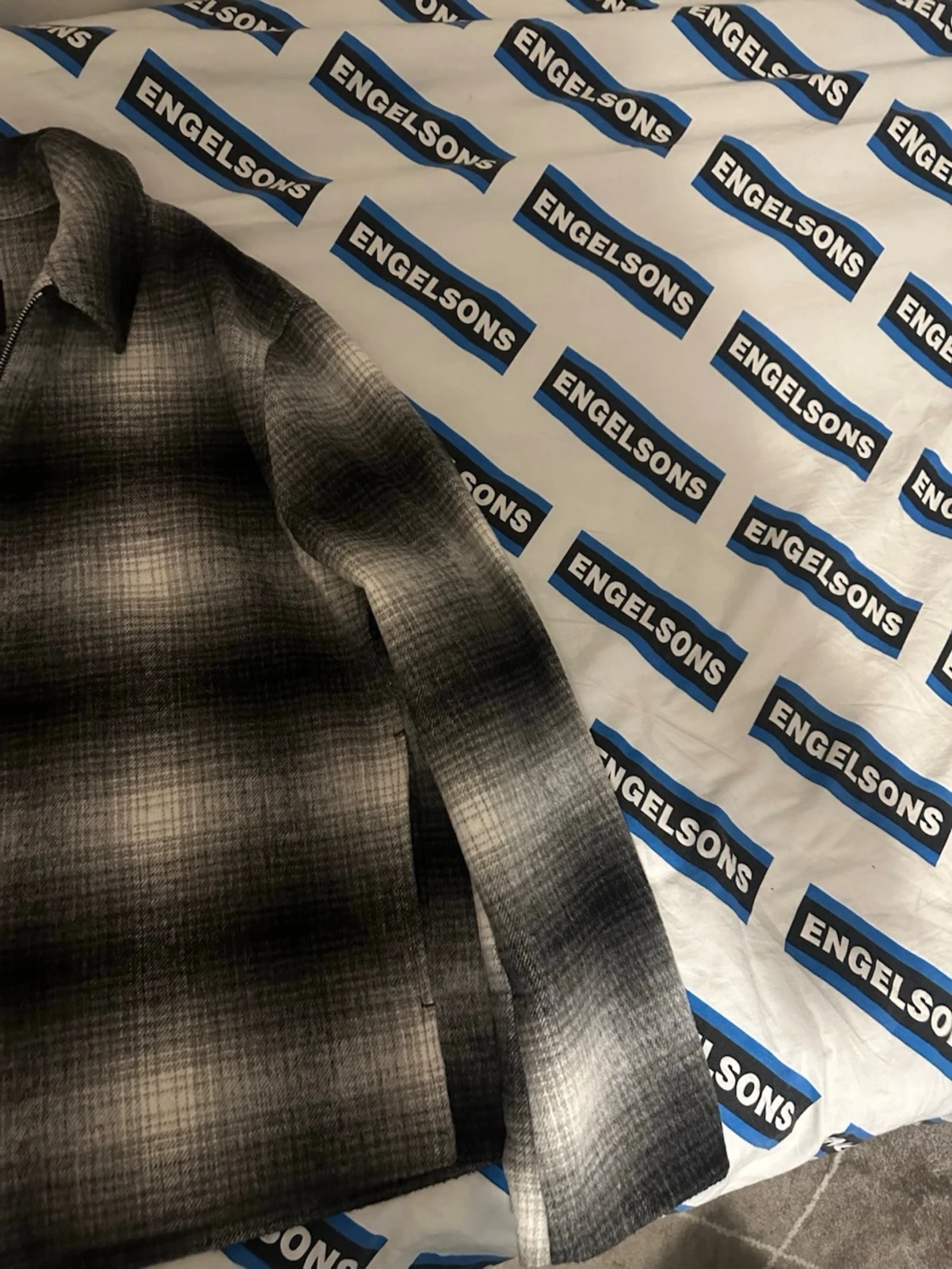 Gråmelerad overshirt från H&M - 3