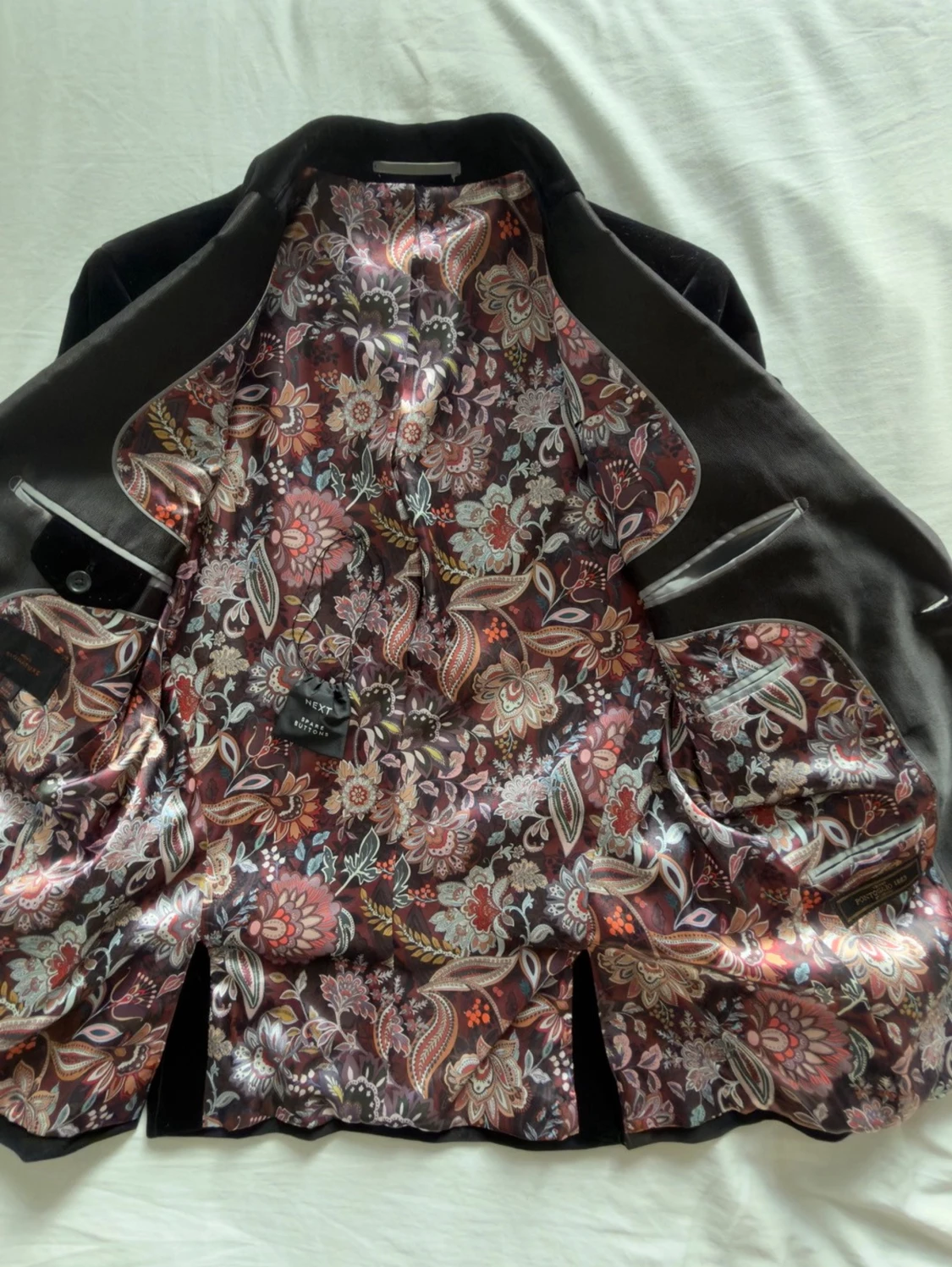 Next Signature italian fabric slim fit velvet blazer - kavaj 48S - 1
