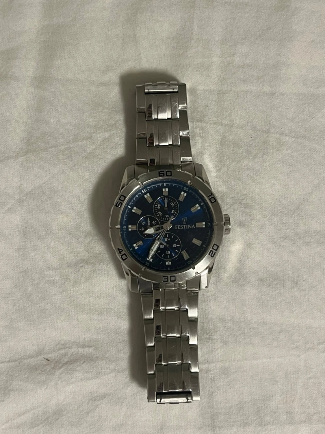 Festina klocka med blå urtavla - 1