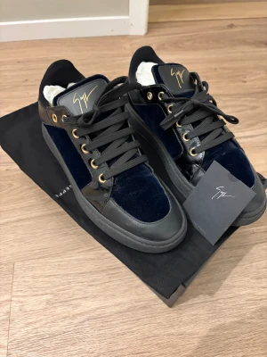 Guiseppe Zanotti skor - Hej, säljer mina nästa helt oanvända Guiseppe Zanotti skor som är hyfsat sällsynta, har låda dustbag och alla påsar som finns förutom fysisk kvitto men har de digitala. Hör av her för info och priset är inte hugget i sten så slå ett förslag🤩💪Kan gärna byta också för ett par maison eller nått annat liknande så hör bara av er