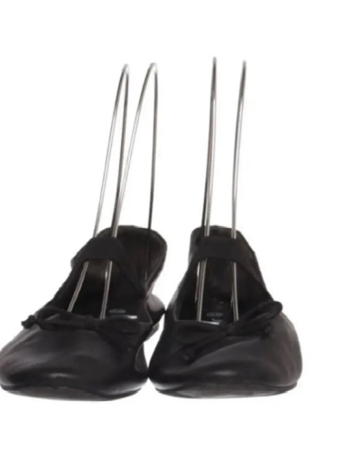 Svarta ballerinaskor med rosett - 1