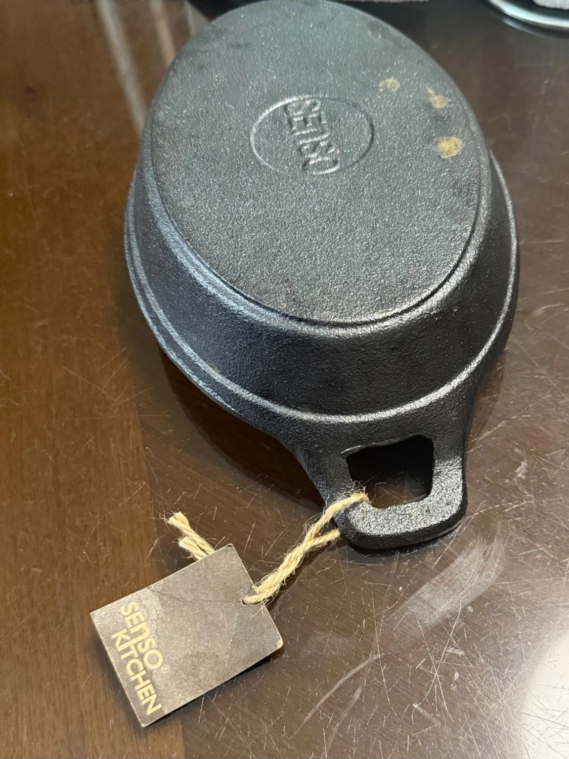 Ovala gjutjärnsformar med handtag - 3