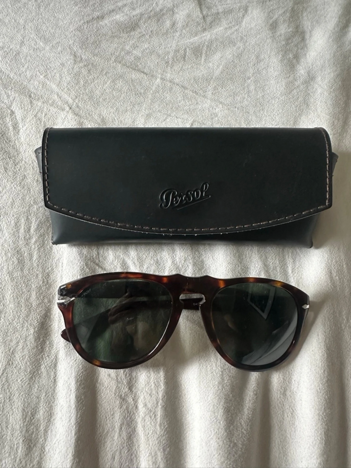 Persol solglasögon brunmelerade