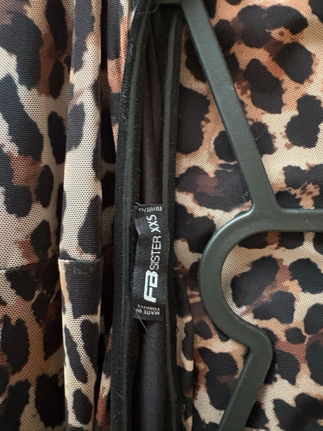 Leopardmönstrad långklänning FB Sister - 1