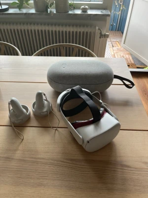 Oculus Quest 2 med fodral och elitrem  - Säljer VR headsetet fodralet ingår, 128GB utrymme, elitrem med extrabatteri kom med förslag på pris
