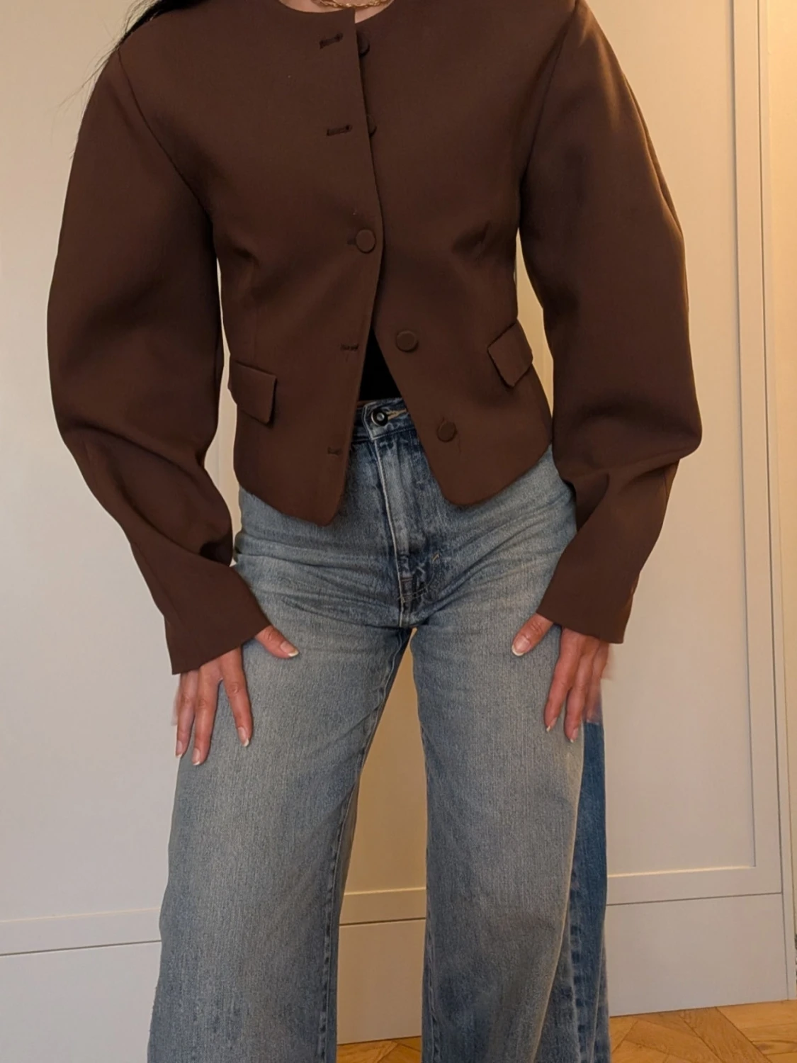 Zara cropped blazer - 1