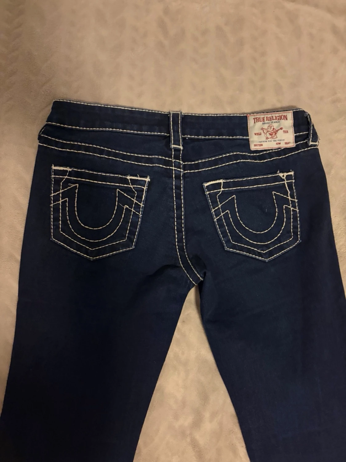 Mörkblå bootcut jeans True Religion - 3