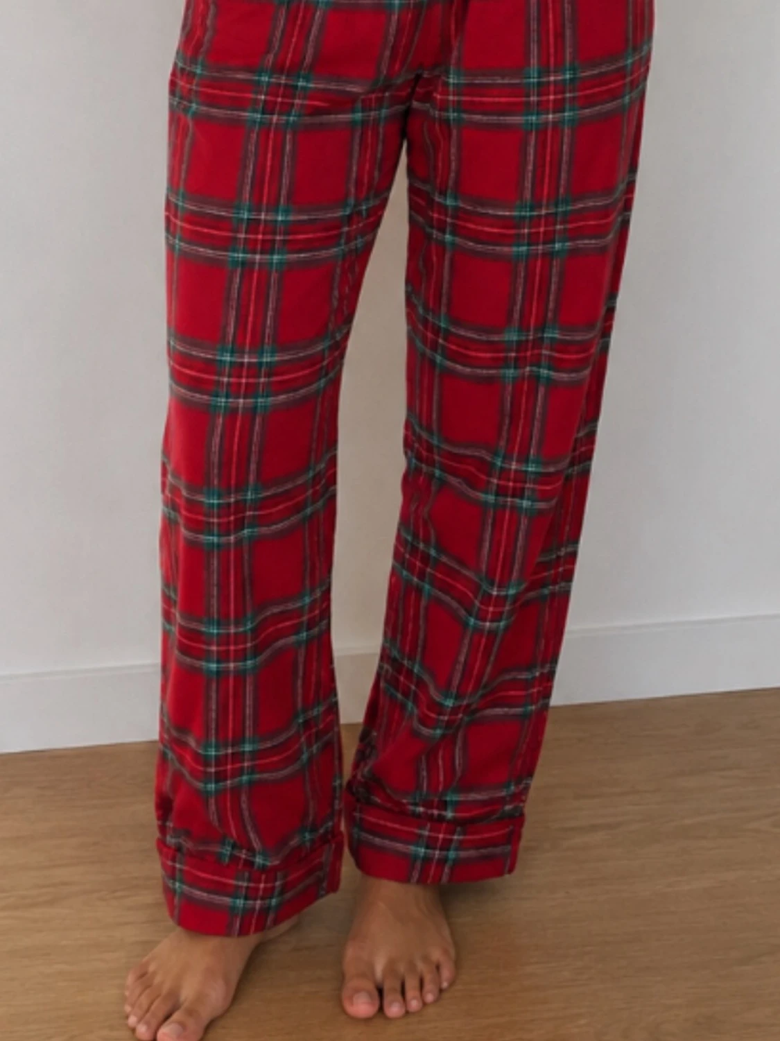 Nya Röda rutiga pyjamasbyxor strl M Hunkemöller Möller  - 1