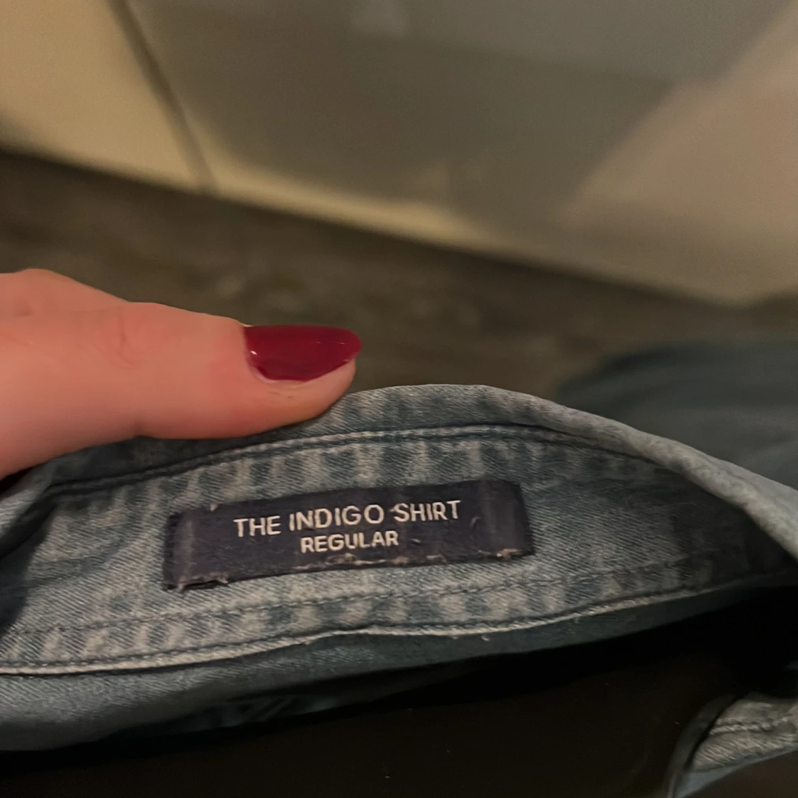 Blå indigo skjorta från GANT - 2