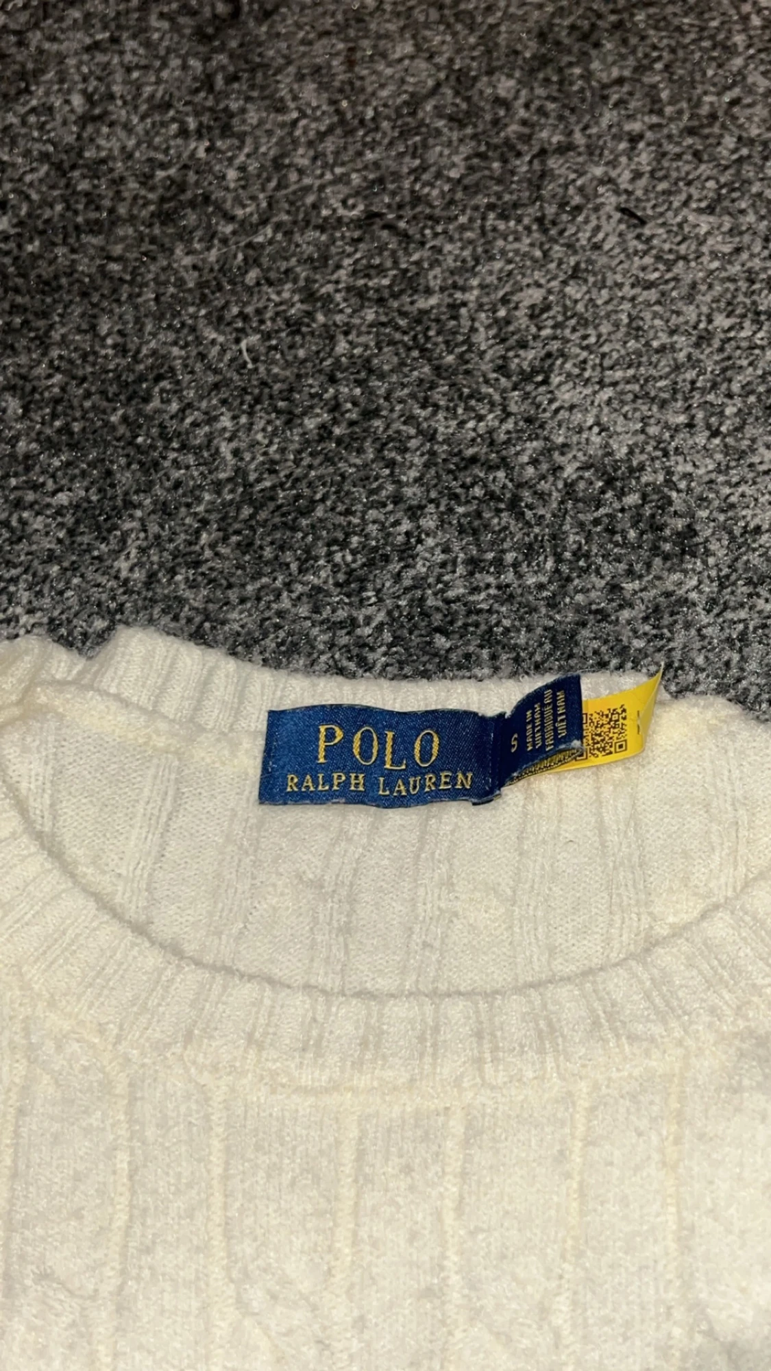 Vit stickad tröja från Polo Ralph Lauren - 3