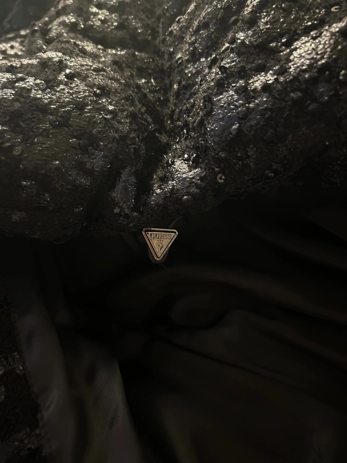 Svart teddyjacka från GUESS, storlek S - 4